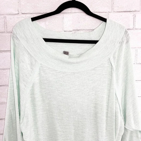 We the Free - Free People Mint Green Dolman Sleeve Pullover Shirt Women's XS - Picture 2 of 8